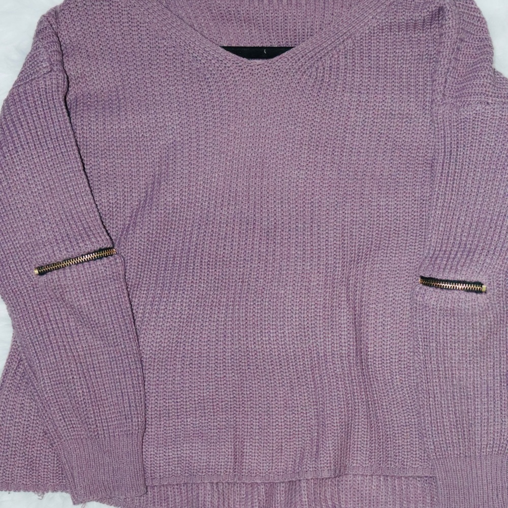 Smokey Purple ‘Cut Out’ Cardigan